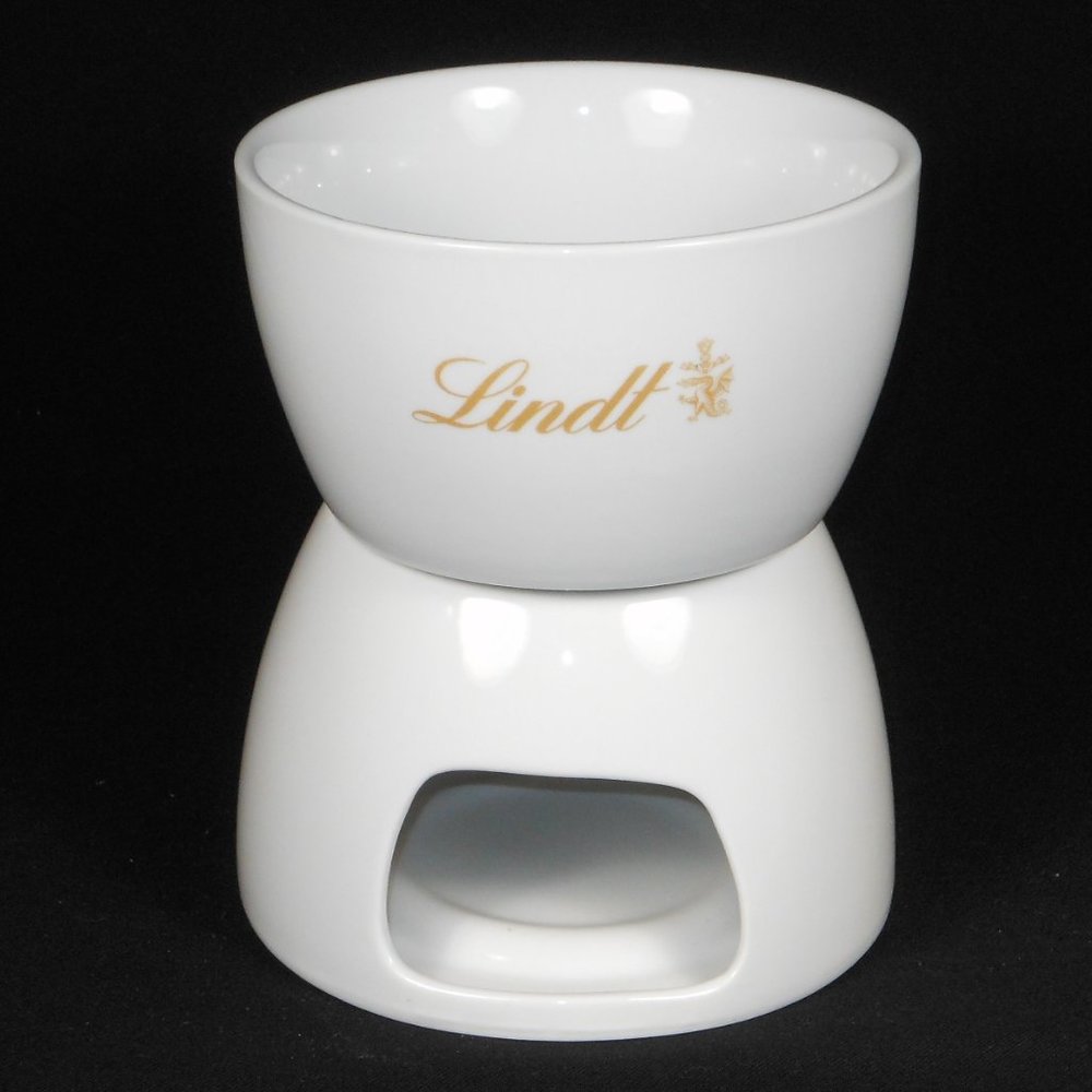 Lindt chocolate porcelain fondu set